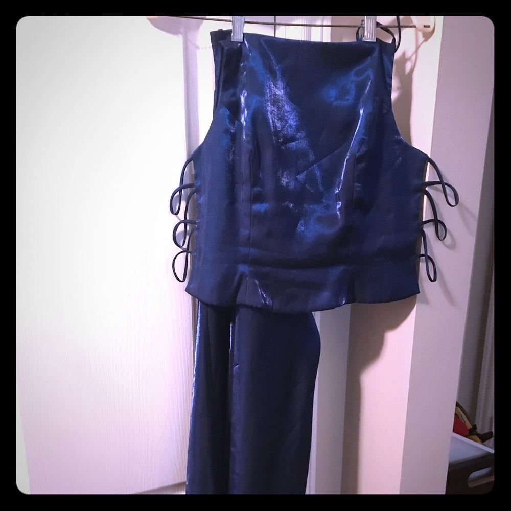 2 piece prom dress size 6.